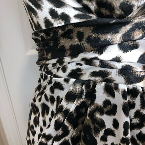 Tweeze Me strapless animal print dress w/ pockets - Picture 3 of 16